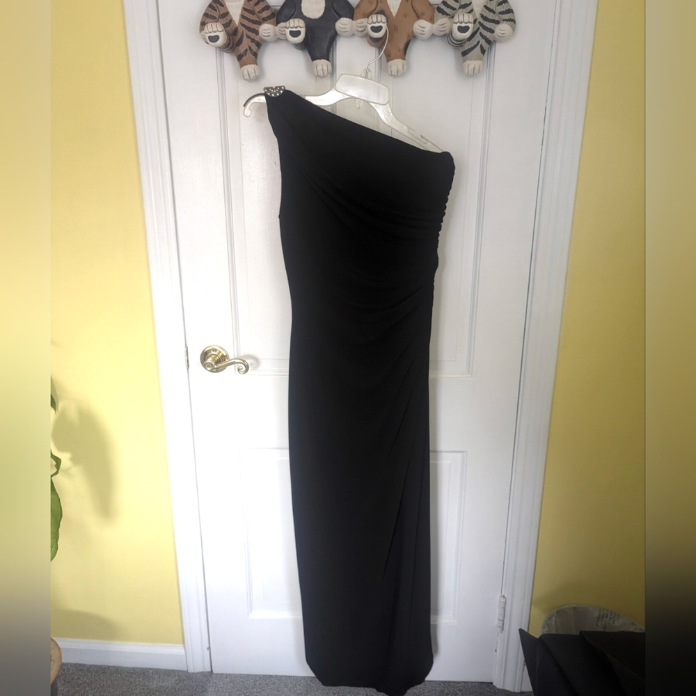 Ralph Lauren Evening One Shoulder Dress